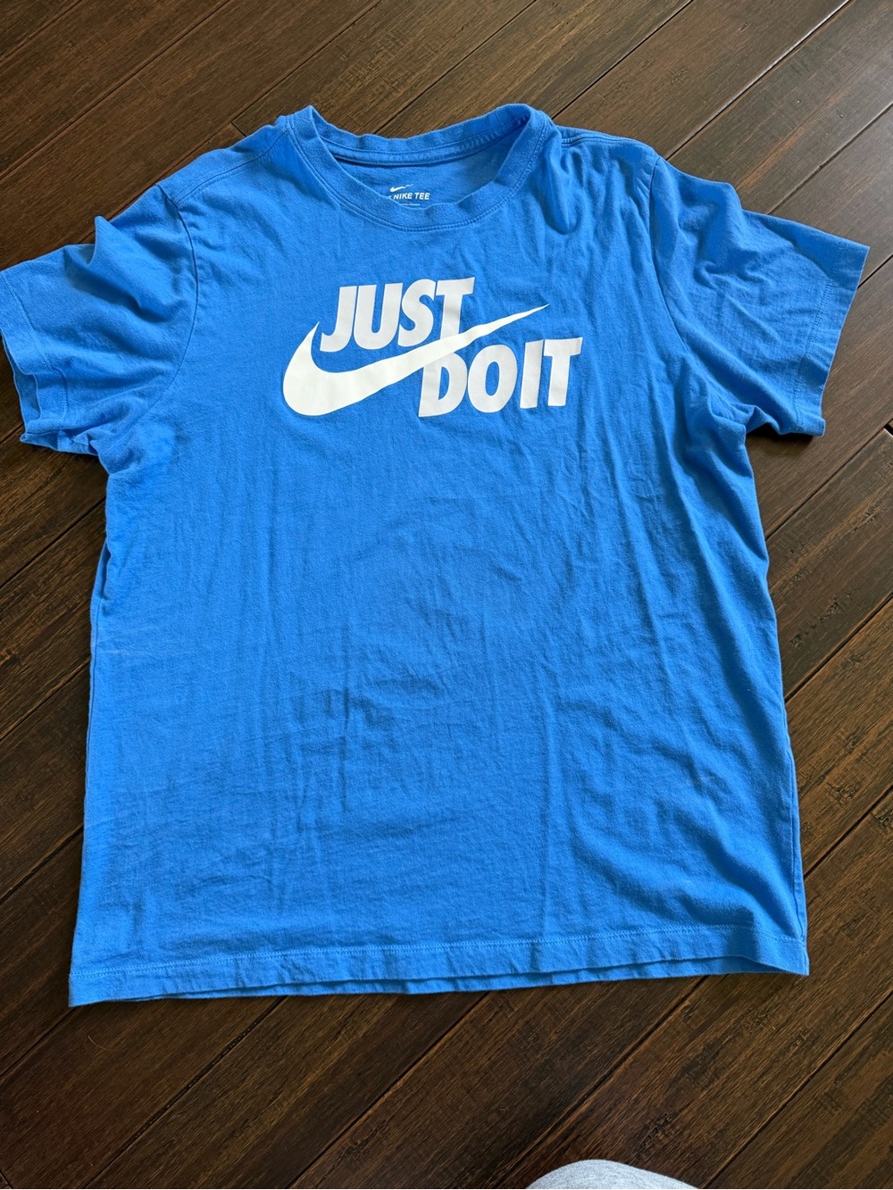 Nike Men’s Blue Short Sleeve 'Just Do It' Logo Tee